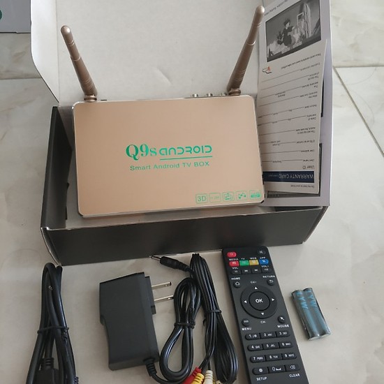 Android TV Box Q9s 2021 Biến TV Thành Smart TV Ram 2GB Q9s cập nhật toàn diện phần mềm ATV 7.12