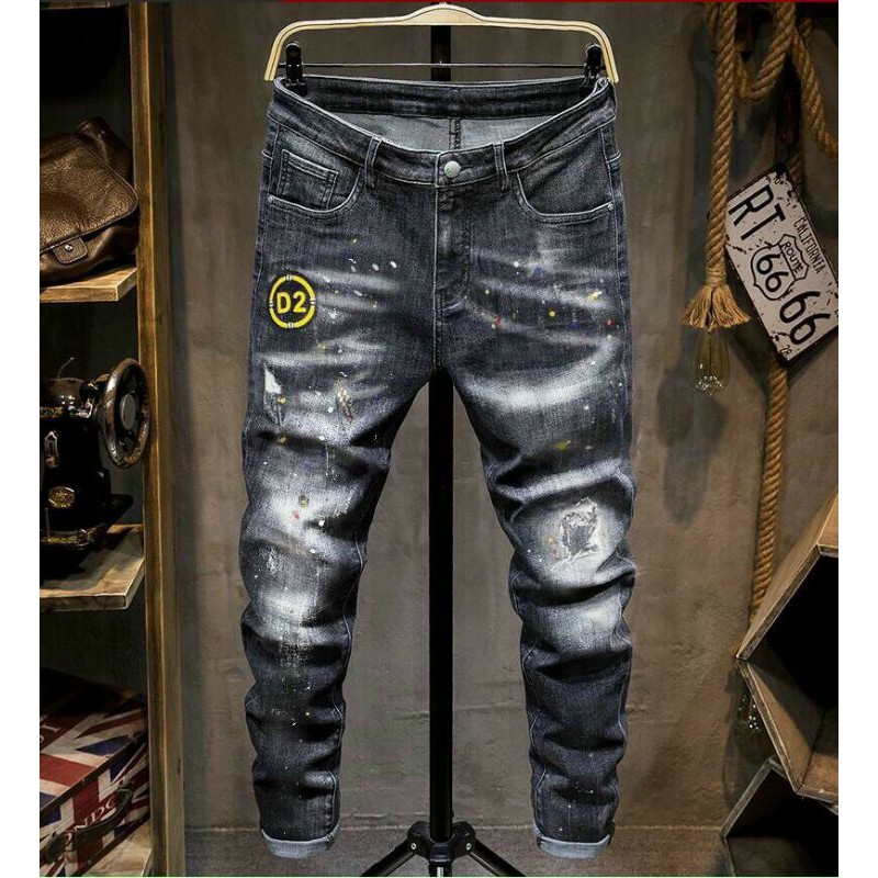 Quần jean nam baggy ống rộng suông quần bò nam đẹp