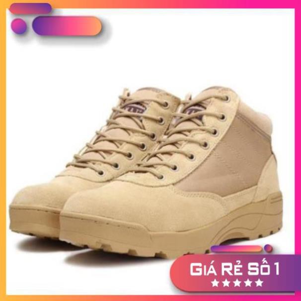 [Sale 3/3] Giày Đặc Nhiệm SWAT Cổ Lửng - Giầy Boot Phượt Leo Núi Sale 11 -op1 ' *