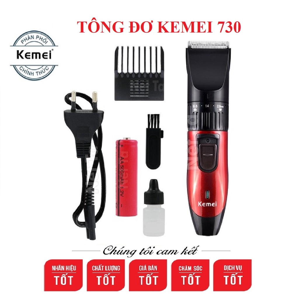 TÔNG ĐƠ CẮT TÓC KEMEI 730 CAO CẤP