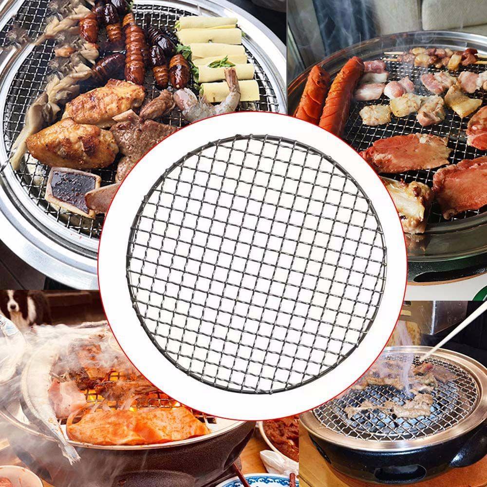 Tấm Lưới Tròn Lót Vỉ Nướng BBQ Ngoài Trời Chống Dính Tiện Dụng