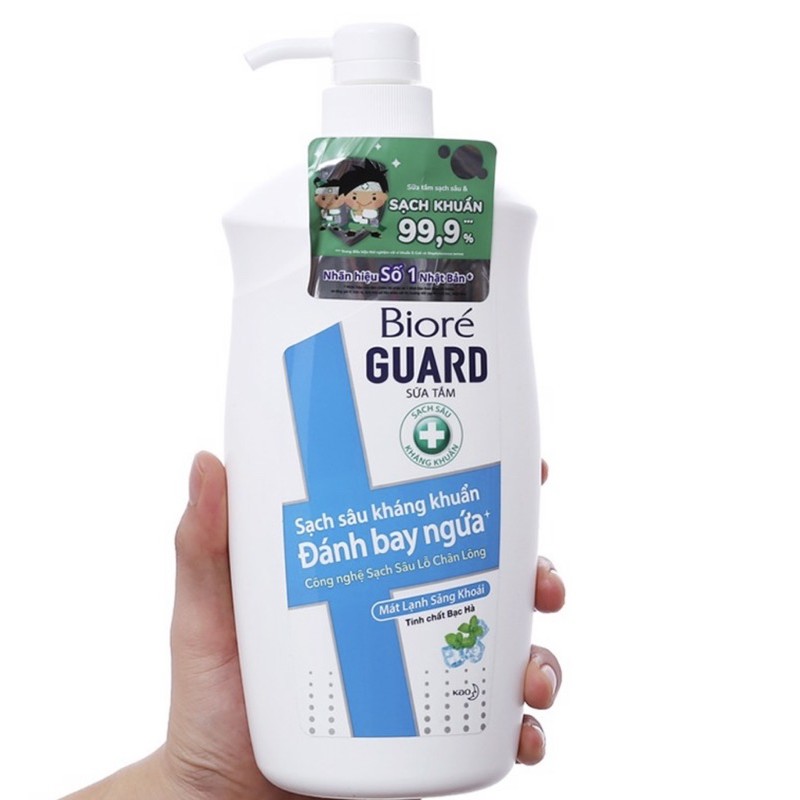 Sữa Tắm Sạch Sâu Kháng Khuẩn Bioré Guard 800g