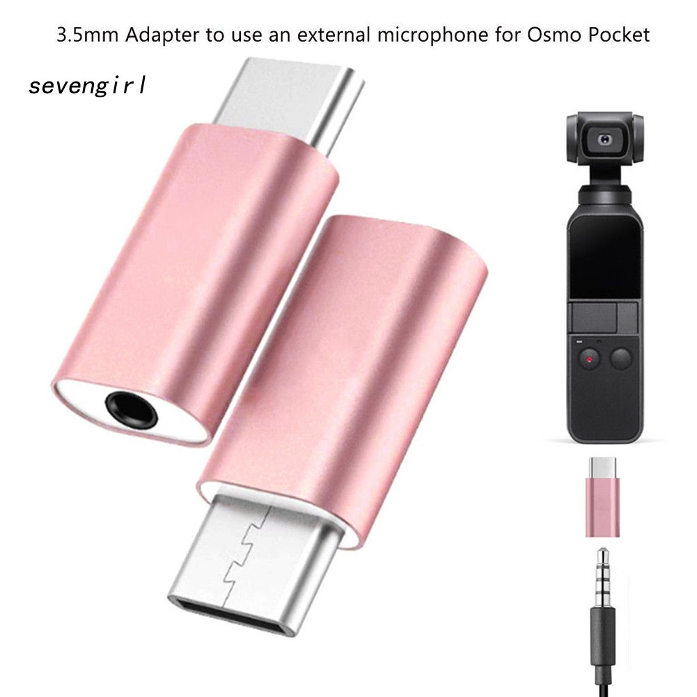Đầu Chuyển Đổi Âm Thanh Loại c Sang mic 3.5mm Cho osmo pocket