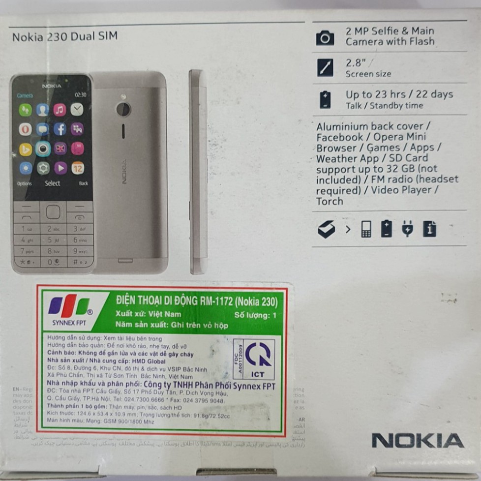 [ DEAL SỐC ] Điện Thoại Nokia 230 2 Sim - Hàng Chính Hãng Giao Hàng Toàn Quốc | BigBuy360 - bigbuy360.vn