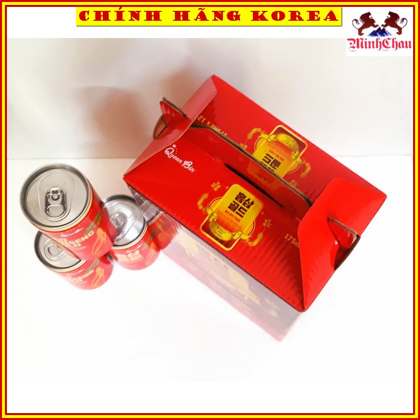 Nước Hồng Sâm 12 Lon Queen Bin Cao Cấp Hàn Quốc, minhchau