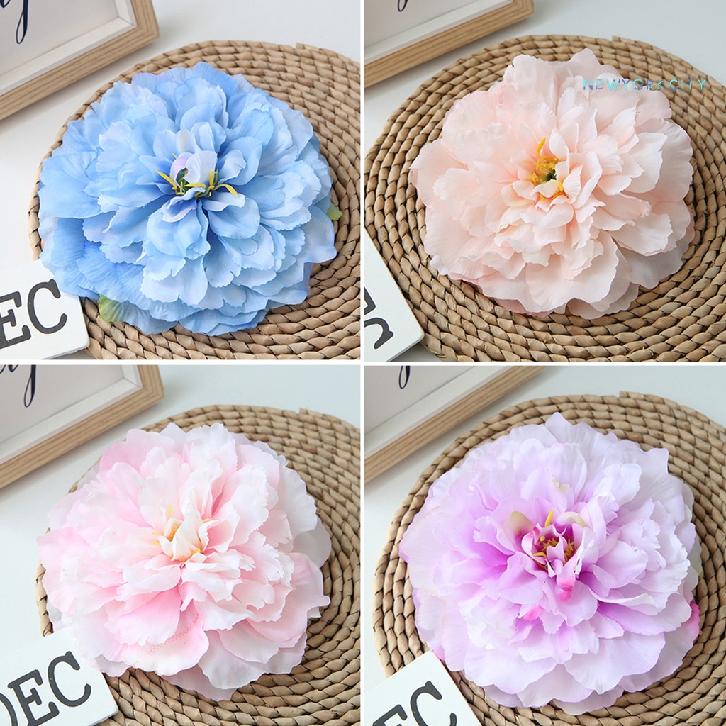 1 Bó Hoa Mẫu Đơn Nhân Tạo Bằng Lụa Cho Cô Dâu