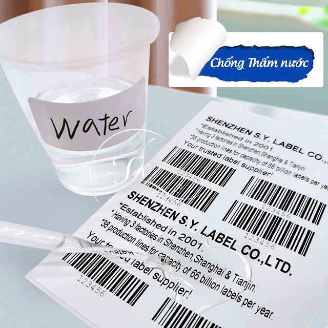 Giấy in nhiệt A7 decal 76*130 in đơn sàn TMĐT tệp 500 tờ, có lớp keo tự dính dán lên kiện hàng