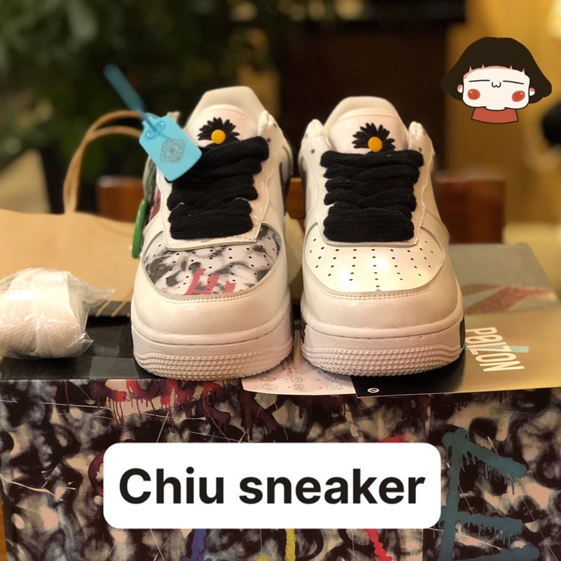 [Full box] Giày thể thao air force 1 tróc sơn [ G-Dragon Para noise ] [ AF1 ] [Tróc Sơn trắng] [Sneaker] | BigBuy360 - bigbuy360.vn