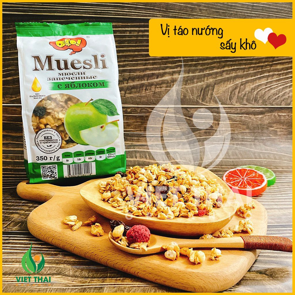 [HOT] Ngũ Cốc Trái Cây Ăn Sáng/ Ăn kiêng Muesli Nga chuẩn Sang - Xịn - Mịn FULL 5 VỊ Trái Cây Tự Nhiên