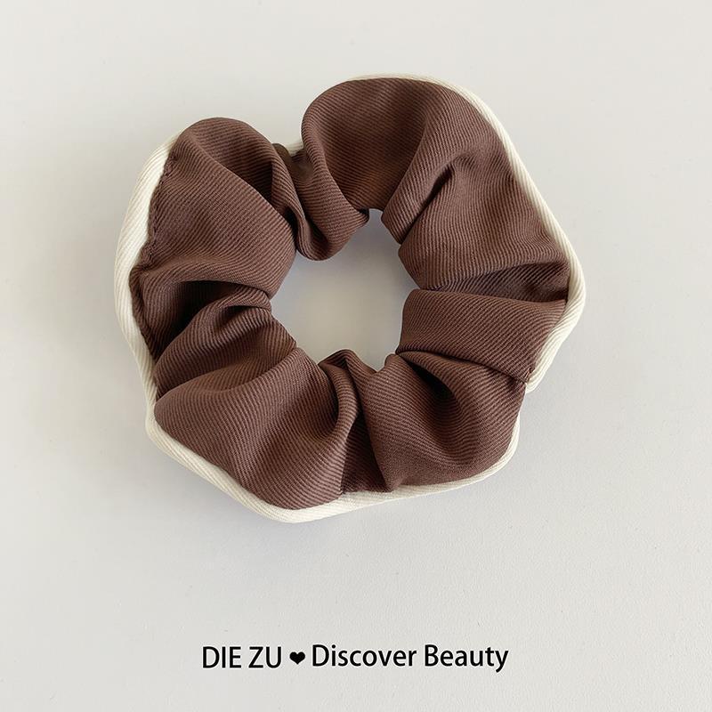 Dây Buộc Tóc Cao Su Vải Màu Trơn Phong Cách Pháp Thời Trang Mới 2022 Cho Nữ