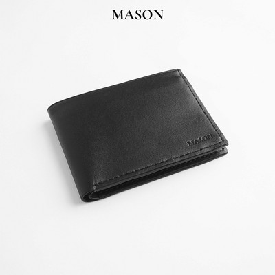 Ví nam da bò dáng ngang Henry da mềm nhập khẩu cao cấp thương hiệu MASON - M75