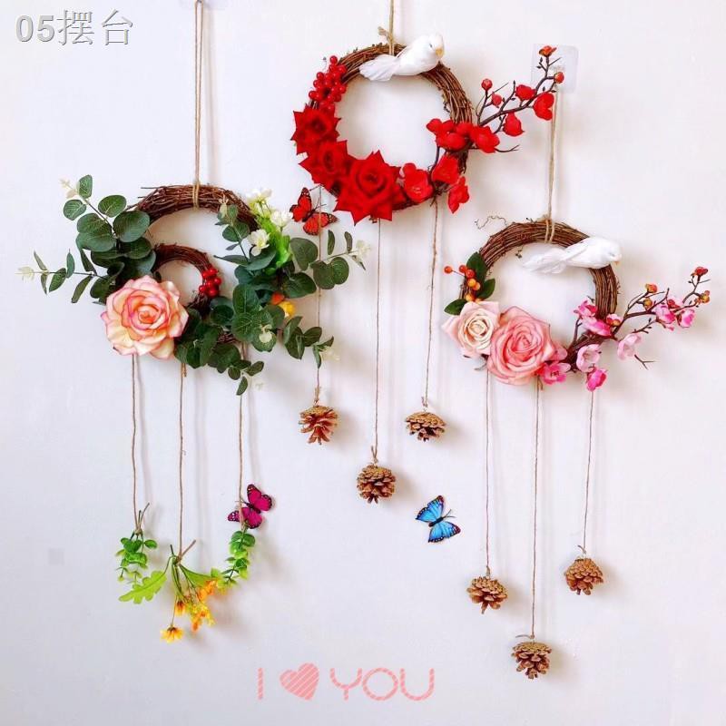 Vòng hoa trang trí Tường Treo tường Mặt dây chuyền Tường Phòng khách Treo tường Phòng khách Trang trí Tường Bức tranh tư