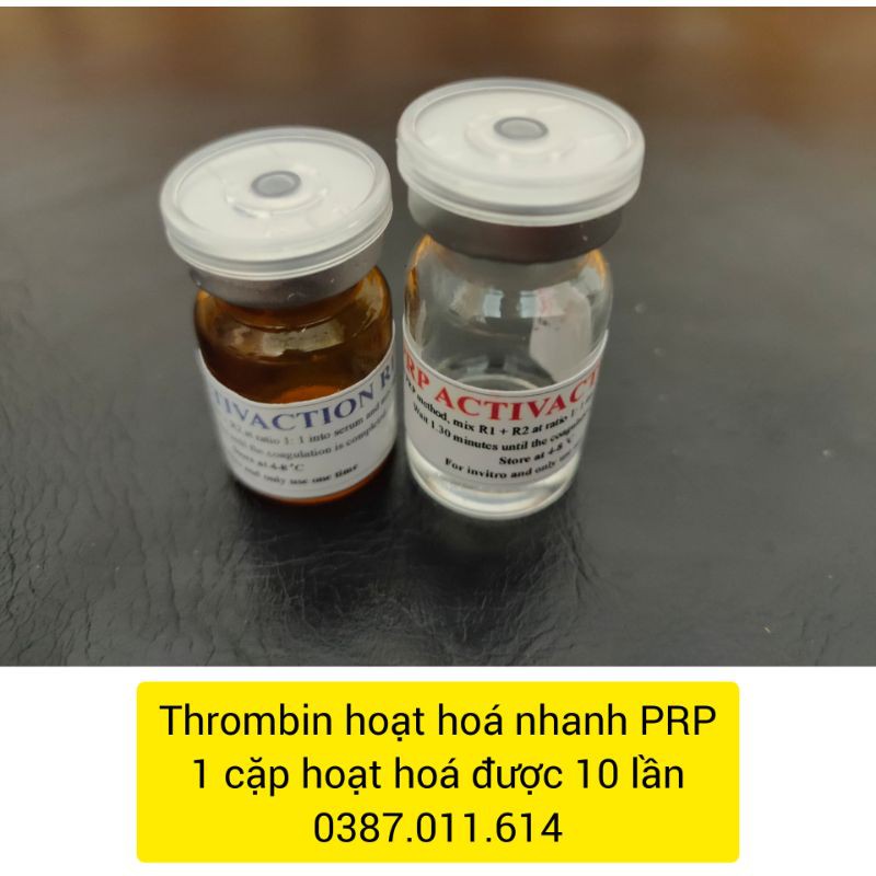 HOẠT HOÁ NHANH PRP THROMBIN  DÙNG ĐƯỢC 10 LẦN (Bảo quản ok, khách xa nên mua)