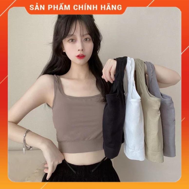 ❤️ Áo Bra Thun Mềm Dáng Lửng Sẵn Đệm Ngực Siêu Hot 1809 ❤️