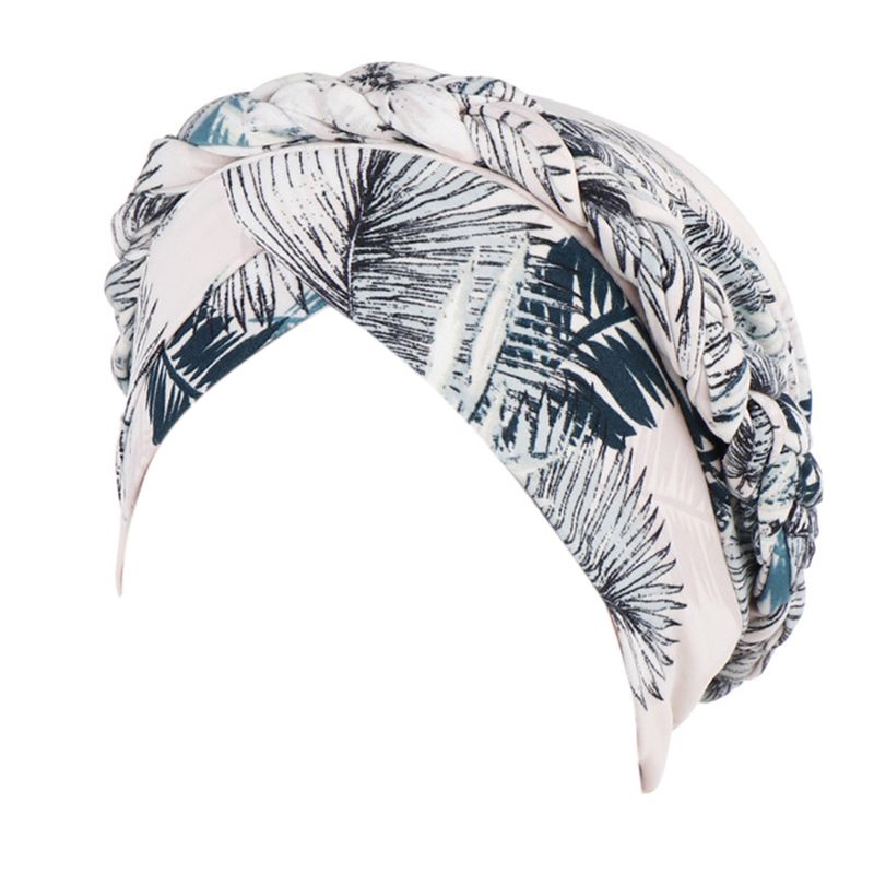 Mũ Trùm Đầu Họa Tiết Hoa Lá Phong Cách Ấn Độ Cho Phụ Nữ Hồi Giáo