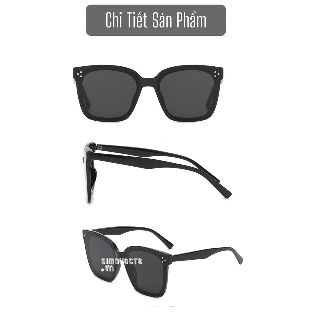 Kính mát Hàn Quốc Kính râm gọng vuông thời trang Chống tia UV bảo vệ mắt cho nam nữ