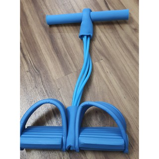 Thảm Tập Yoga Dây Kéo Đàn Hồi 4 Ống Cao Su Bàn Đạp Chân Dụng Cụ Tập GYM Săn Chắc Bụng Tay Vai