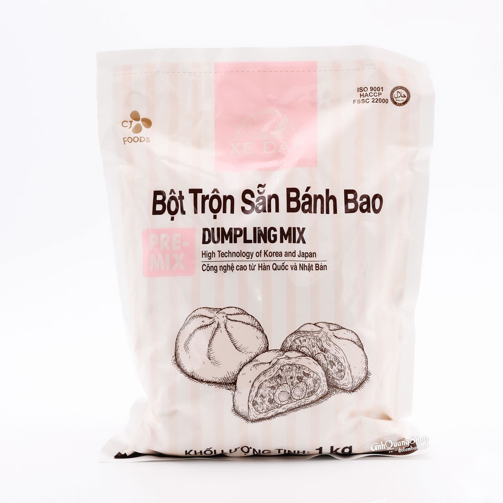 Bột trộn sẵn bánh bao CJ hiệu Xe Đạp 1Kg ( có kèm gói men )