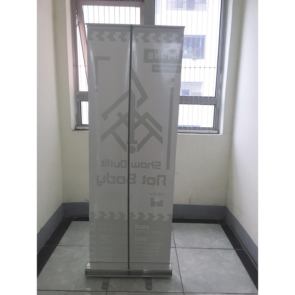 Chân Standee cuốn nhôm TỐT kích thước 60x160cm