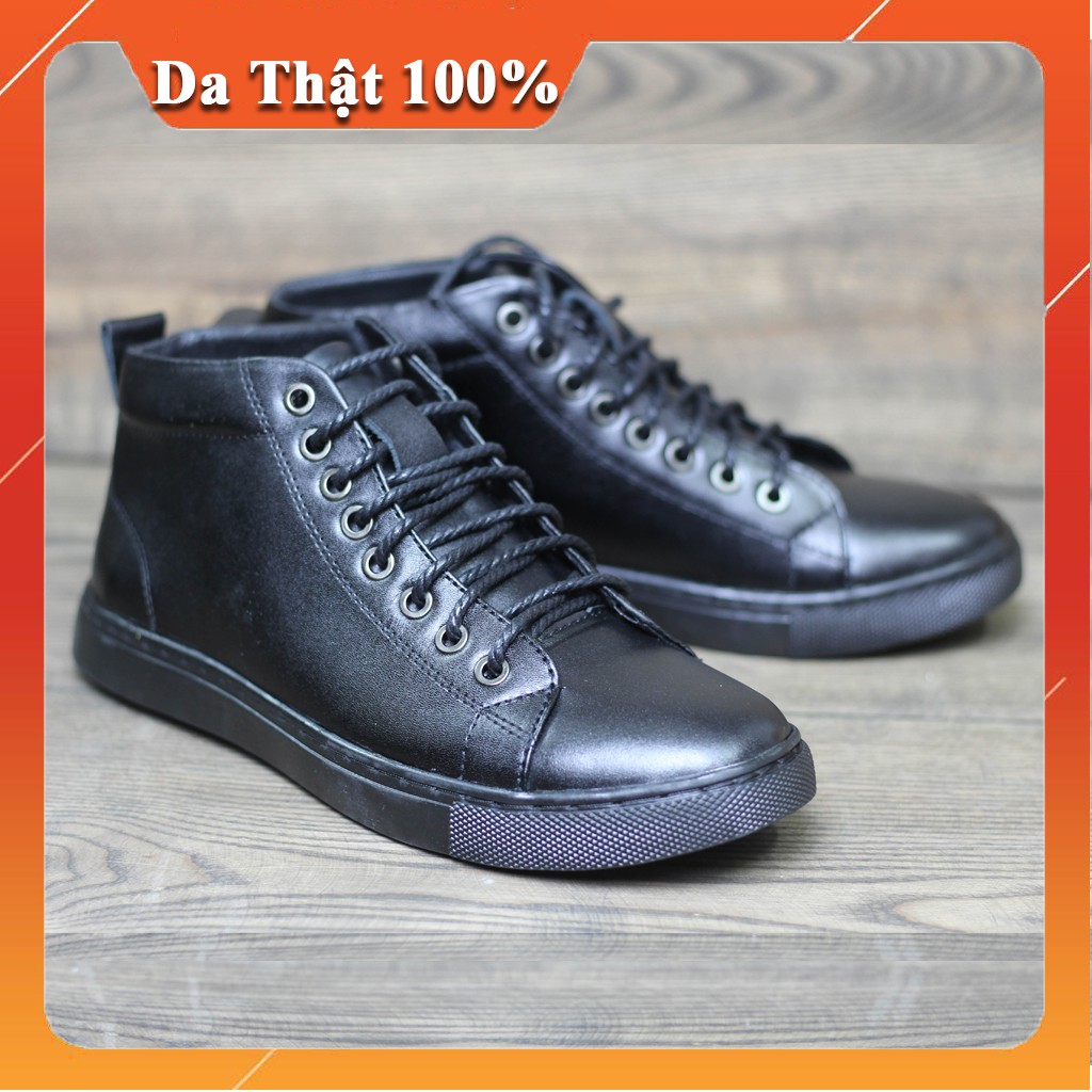 Giày Cao cổ Nam hàn quốc đẹp giá rẻ da thật 100%, Giày bot nam da thật thời trang công sở bảo hành 1 năm. | BigBuy360 - bigbuy360.vn
