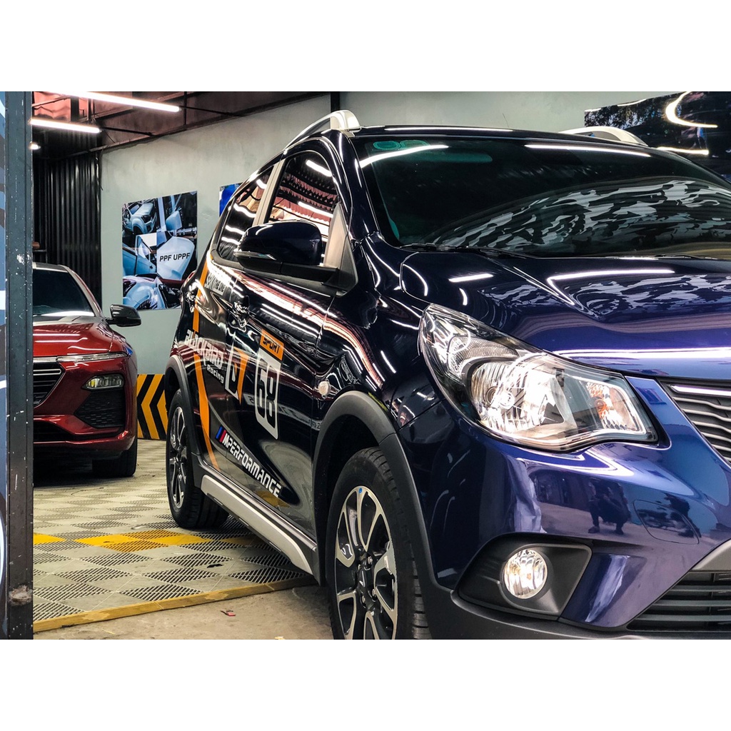 Decal mang phong cách thể thao cực chất dán trang trí xe Fadil