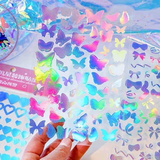 Sticker trang trí Toploader Mo-card hologram lấp lánh - Be Tiny Stationery