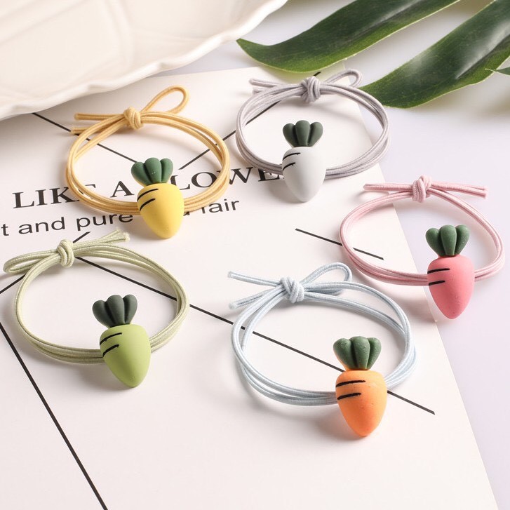 Dây Cột Tóc Cà Rốt Nhiều Màu Sắc Hot Trend 2021 - 903