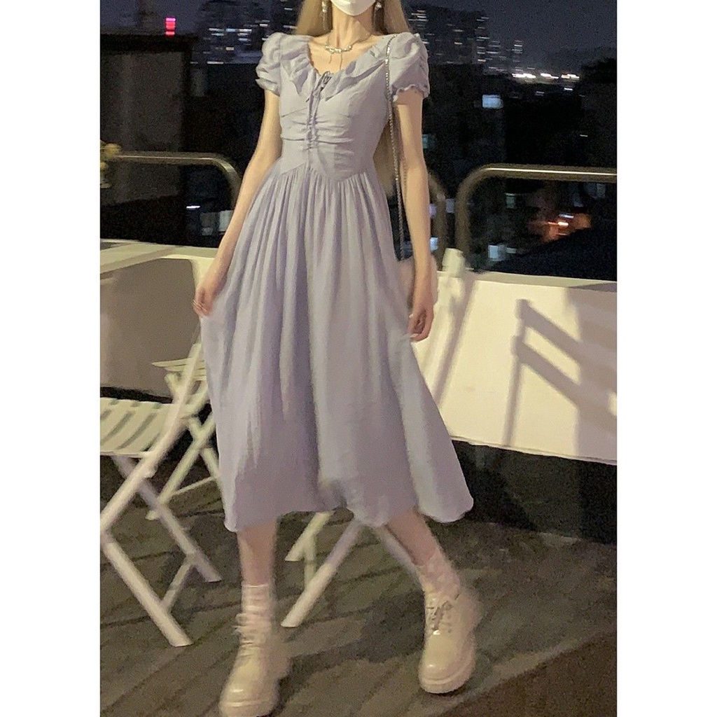 Đầm Dài Tay Ngắn Thời Trang Mùa Hè Dành Cho Nữ