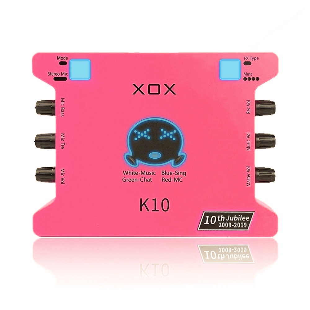 Soundcar cao cấp X0X K10 / KS108 kết nối với các dòng mic thu âm, livestream chuyên nghiệp [ BAO HANH 1 NAM]