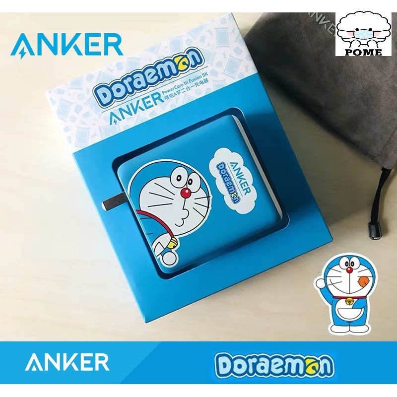 [Phiên Bản Đặc Biệt] Anker x Doraemon Bộ Sạc Kiêm Pin Dự Phòng PowerCore III Fusion 5.000mAh