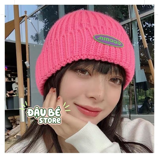 MŨ / NÓN LEN ULZZANG HOT TREND CÁ TÍNH THỜI TRANG - MŨ BEANIE NỮ TRƠN GIỮ ẤM MÙA ĐÔNG PHONG CÁCH HÀN QUỐC - DAUBE- PK087