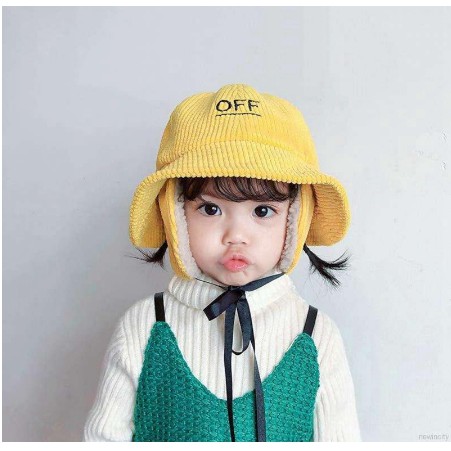 MŨ LEN CHỮ OFF LÓT LÔNG PHONG CÁCH HÀN QUỐC MẪU MỚI