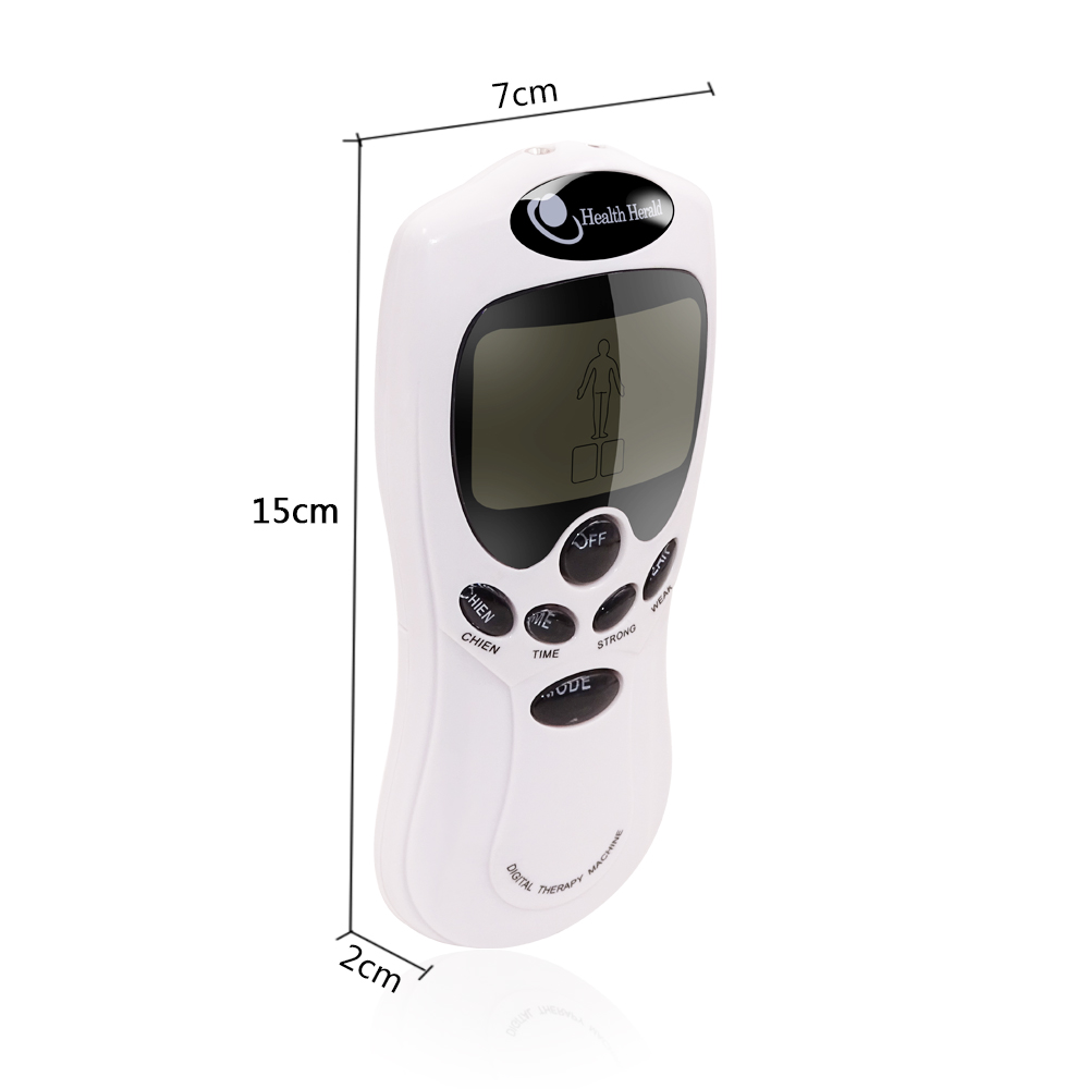 Máy massage SALORIE điện tử kỹ thuật số thư giãn cơ bắp giảm đau nhức kèm 8 miếng dán điện cực chuyên dụng