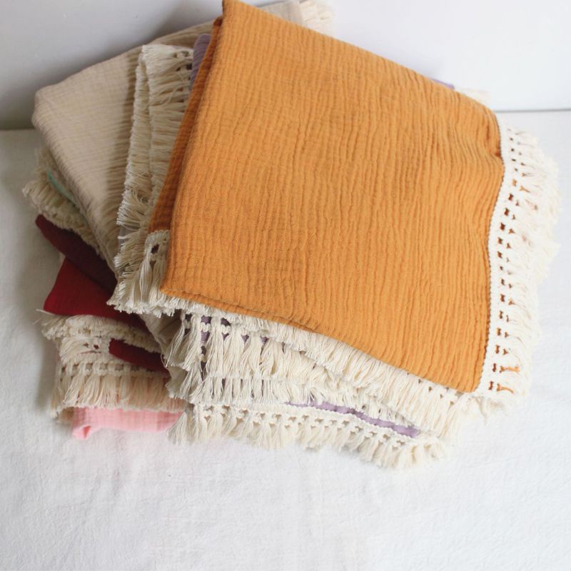 Chăn Quấn Em Bé Phối Tua Rua Phong Cách Hồi Giáo