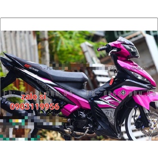 Tem rời exciter 135 đen hồng lc
