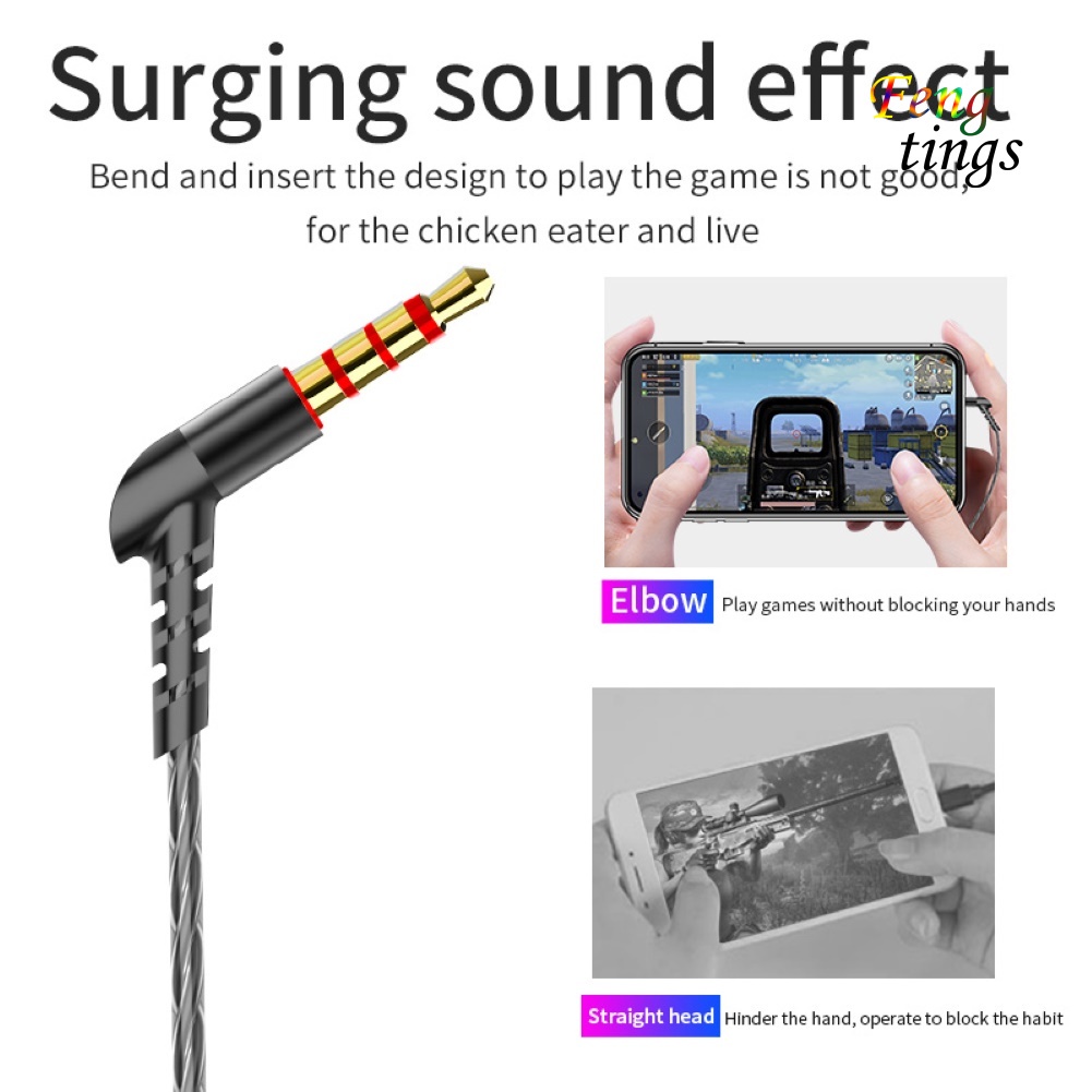 【FT】T05 In-Ear Universal Stereo HiFi Music Wired Earphone Headphone with Microphone