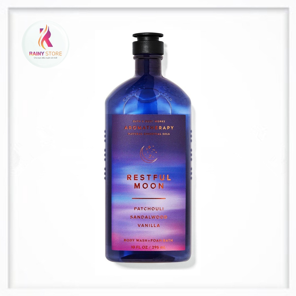 Gel tắm thư giãn Bath &amp; Body Works Aromatherapy Restful Moon 295ml