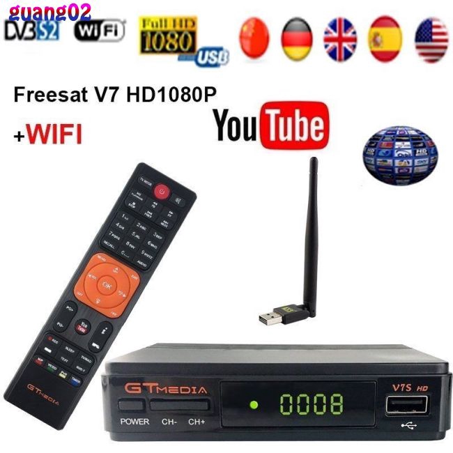 Đầu Thu Tín Hiệu Vệ Tinh Kỹ Thuật Số Freesat V7S Hd Fta Dvb-S2 / S