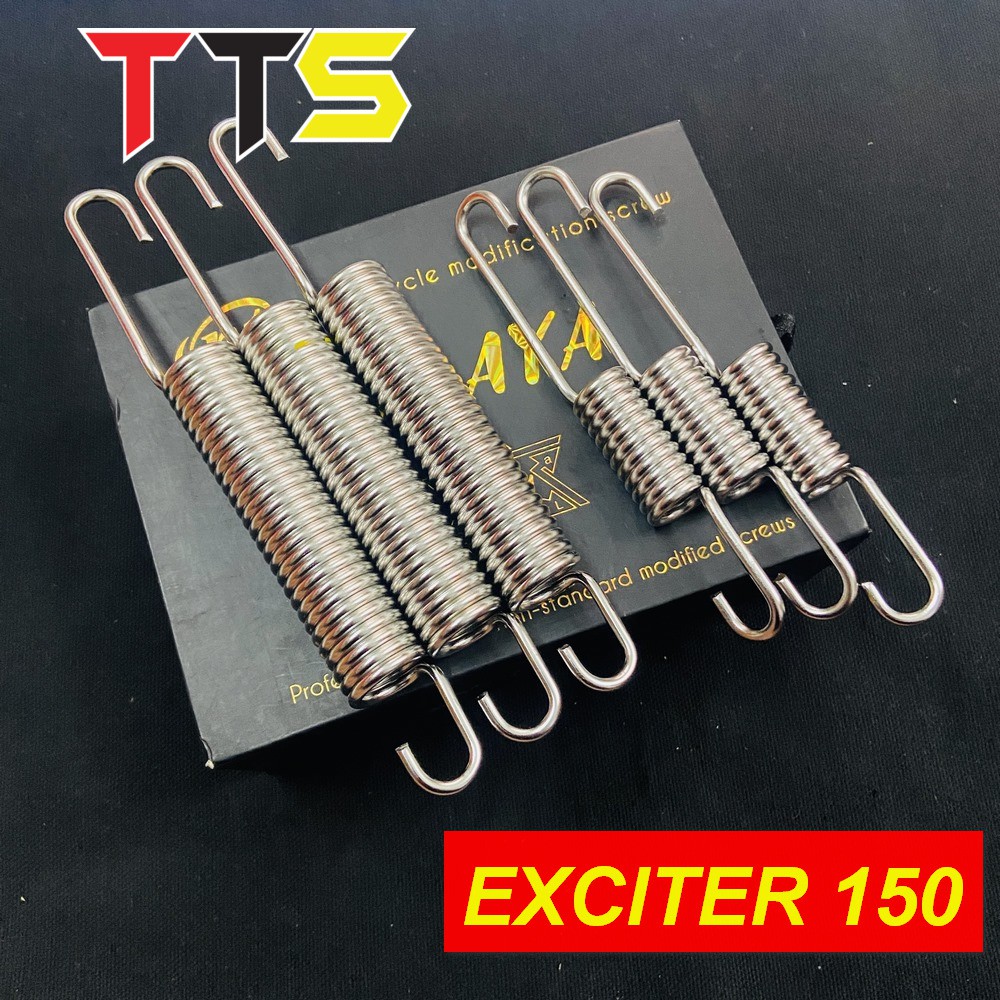 LÒ XO CHỐNG ĐỨNG VÀ CHỐNG NGHIÊNG CHO ECITER 150 CHẤT LIỆU INOX 304 BAO SÁNG BÓNG