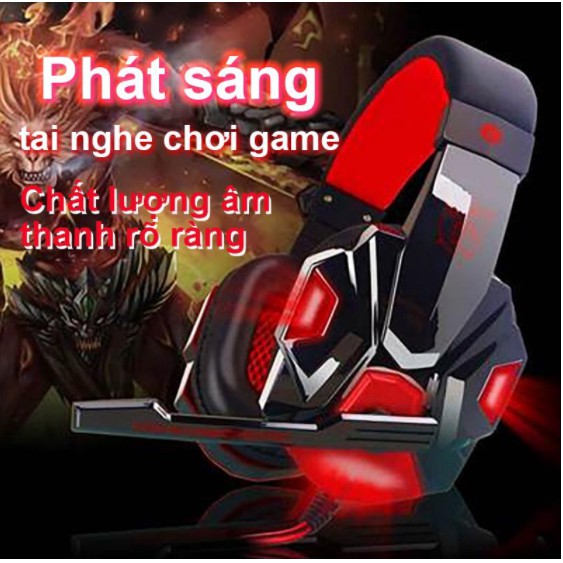 Tai nghe chuyên game thủ Plextone PC780 - đèn LED - Có Mic - Headphone gaming