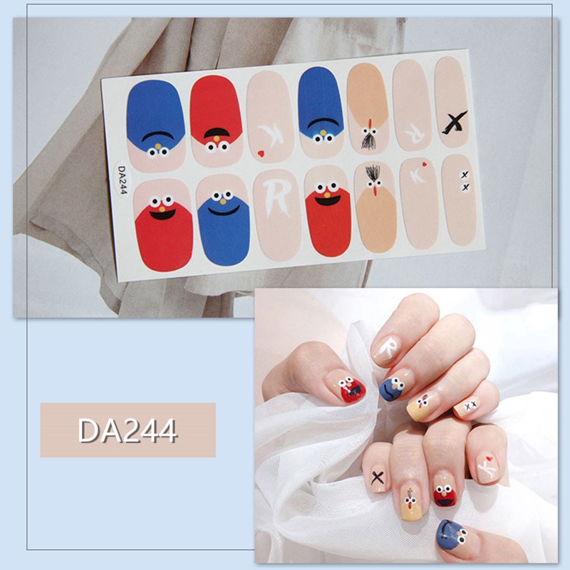 Set 14 miếng dán móng tay 3D thiết kế thời trang DA241-260