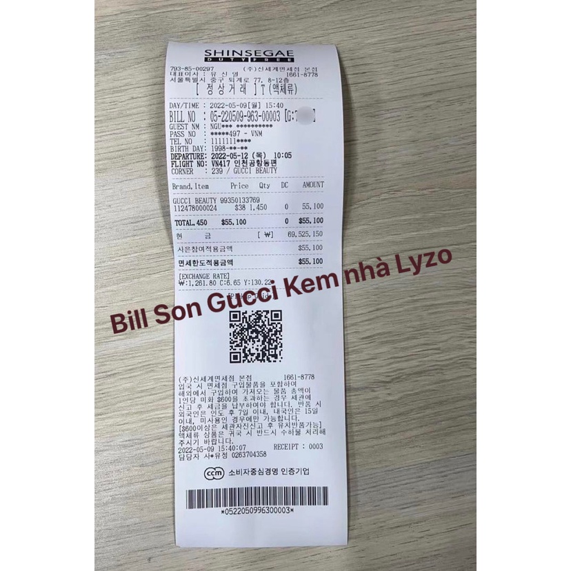 SON KEM LÌ GUCCI ROUGE LIQUID MATTE MÀU 208,203,505 bền màu, mịn môi