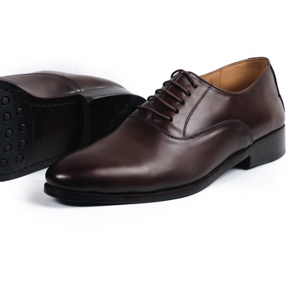 Giày Tây Cao Cấp Classic Oxfords - OF18 - Da Bò Ý Lót Trong Da Bò Mộc - Thương hiệu Be Classy