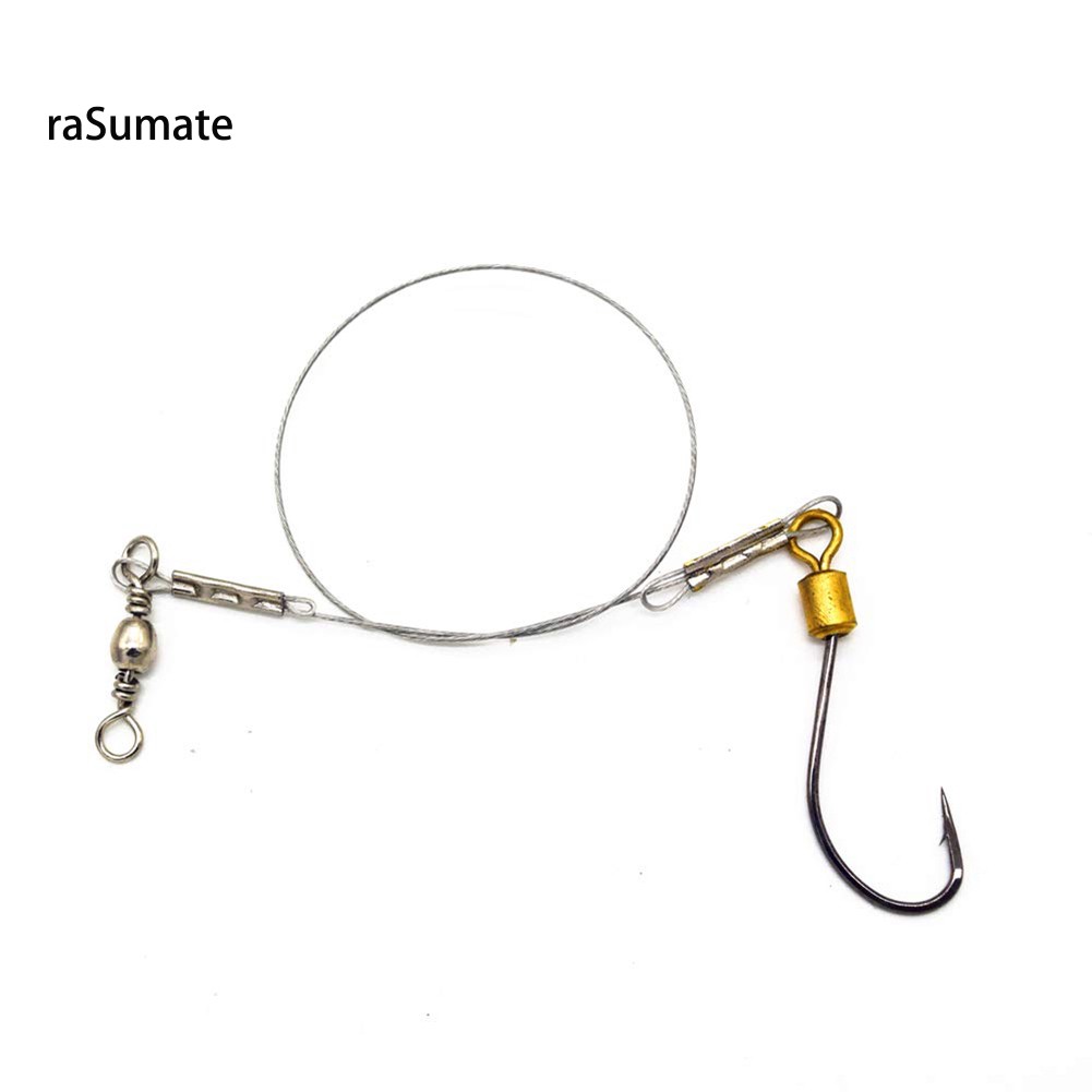 ◮Bộ 5 Dây Móc Câu Cá Bằng Thép Không Gỉ Chống Cắn