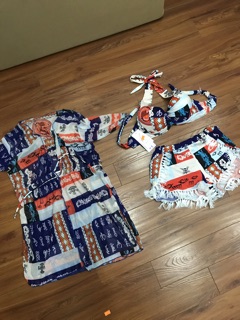 Set Bikini đi biển 4 món