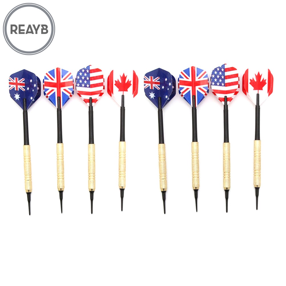 Set 12 phi tiêu bằng đồng thau kèm đầu phi tiêu