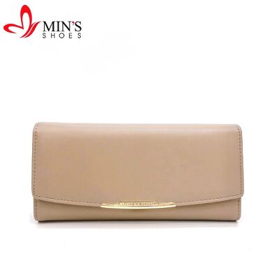 Min's Shoes - Ví nữ đẹp cầm tay dáng dài da mềm cao cấp khuy đồng Ví 274