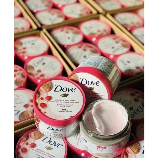 Tẩy Da Chết Toàn Thân DOVE Exfoliating Body Polish các hương