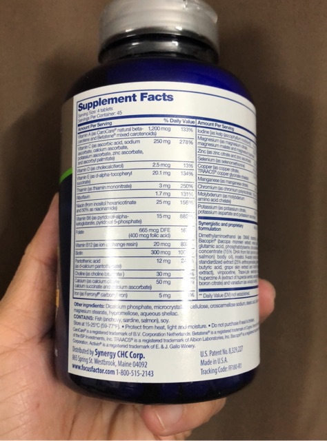 Viên Uống Bổ Não FOCUS Factor – Tăng Cường Trí Nhớ - 180 viên | BigBuy360 - bigbuy360.vn