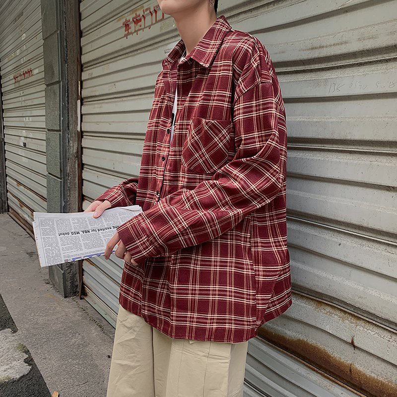 Áo sơ mi CARO UNISEX nam nữ PTBAN (kèm ảnh thật) 3 MÀU